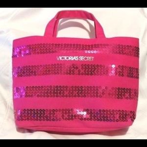 NWOT Victoria Secret pink small purse sequin